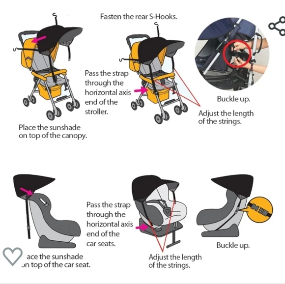 Manito Stroller/ Carseat shade - Picture 2 of 6